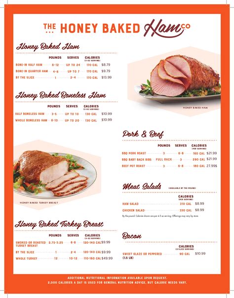 the honey baked ham company baton rouge menu|The HoneyBaked Ham Company menu